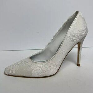 Nine West Women's Freshp High Heel Pumps White, Size 7 M